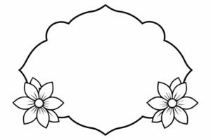 Elegant Frame Design with White Background, Illustration, Cartoons, Clipart, Line Art, Elegant frame design with white background, perfect for illustrations, cartoons, clipart, and line art vector