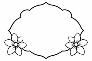 Elegant Frame Design with White Background, Illustration, Cartoons, Clipart, Line Art, Elegant frame design with white background, perfect for illustrations, cartoons, clipart, and line art vector