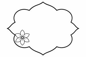 Elegant Frame Design with White Background, Illustration, Cartoons, Clipart, Line Art, Elegant frame design with white background, perfect for illustrations, cartoons, clipart, and line art vector