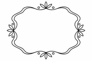Elegant Frame Design with White Background, Illustration, Cartoons, Clipart, Line Art, Elegant frame design with white background, perfect for illustrations, cartoons, clipart, and line art vector