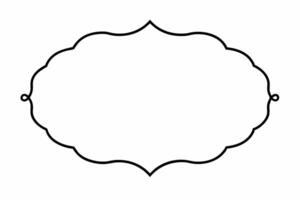 Elegant Frame Design with White Background, Illustration, Cartoons, Clipart, Line Art, Elegant frame design with white background, perfect for illustrations, cartoons, clipart, and line art vector