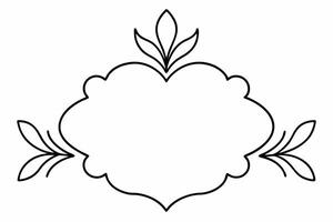 Elegant Frame Design with White Background, Illustration, Cartoons, Clipart, Line Art, Elegant frame design with white background, perfect for illustrations, cartoons, clipart, and line art vector