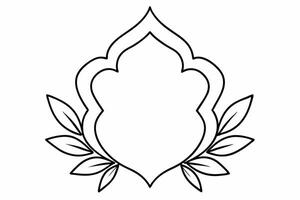 Elegant Frame Design with White Background, Illustration, Cartoons, Clipart, Line Art, Elegant frame design with white background, perfect for illustrations, cartoons, clipart, and line art vector