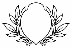 Elegant Frame Design with White Background, Illustration, Cartoons, Clipart, Line Art, Elegant frame design with white background, perfect for illustrations, cartoons, clipart, and line art vector