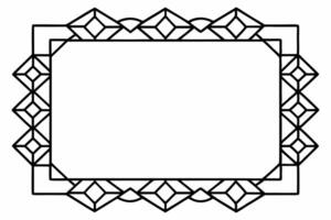 Elegant Frame Design with White Background, Illustration, Cartoons, Clipart, Line Art, Elegant frame design with white background, perfect for illustrations, cartoons, clipart, and line art vector