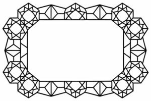 Elegant Frame Design with White Background, Illustration, Cartoons, Clipart, Line Art, Elegant frame design with white background, perfect for illustrations, cartoons, clipart, and line art vector