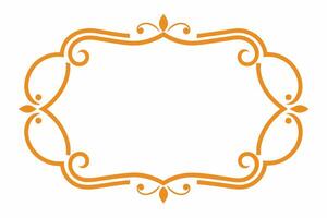Elegant Frame Design with White Background, Illustration, Cartoons, Clipart, Line Art, Elegant frame design with white background, perfect for illustrations, cartoons, clipart, and line art vector