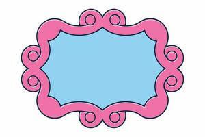 Elegant Frame Design with White Background, Illustration, Cartoons, Clipart, Line Art, Elegant frame design with white background, perfect for illustrations, cartoons, clipart, and line art vector