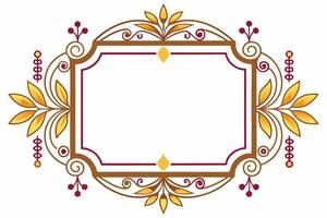 Elegant Frame Design with White Background, Illustration, Cartoons, Clipart, Line Art, Elegant frame design with white background, perfect for illustrations, cartoons, clipart, and line art vector