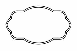 Elegant Frame Design with White Background, Illustration, Cartoons, Clipart, Line Art, Elegant frame design with white background, perfect for illustrations, cartoons, clipart, and line art vector