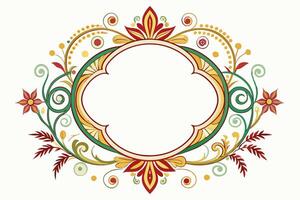Elegant Frame Design with White Background, Illustration, Cartoons, Clipart, Line Art, Elegant frame design with white background, perfect for illustrations, cartoons, clipart, and line art vector