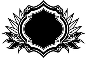 Elegant Frame Design with White Background, Illustration, Cartoons, Clipart, Line Art, Elegant frame design with white background, perfect for illustrations, cartoons, clipart, and line art vector