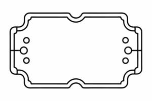Elegant Frame Design with White Background, Illustration, Cartoons, Clipart, Line Art, Elegant frame design with white background, perfect for illustrations, cartoons, clipart, and line art vector