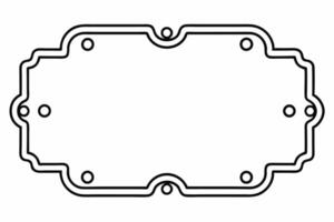 Elegant Frame Design with White Background, Illustration, Cartoons, Clipart, Line Art, Elegant frame design with white background, perfect for illustrations, cartoons, clipart, and line art vector
