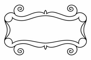 Elegant Frame Design with White Background, Illustration, Cartoons, Clipart, Line Art, Elegant frame design with white background, perfect for illustrations, cartoons, clipart, and line art vector