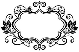 Elegant Frame Design with White Background, Illustration, Cartoons, Clipart, Line Art, Elegant frame design with white background, perfect for illustrations, cartoons, clipart, and line art vector