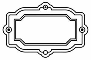 Elegant Frame Design with White Background, Illustration, Cartoons, Clipart, Line Art, Elegant frame design with white background, perfect for illustrations, cartoons, clipart, and line art vector