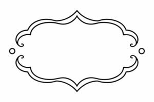 Elegant Frame Design with White Background, Illustration, Cartoons, Clipart, Line Art, Elegant frame design with white background, perfect for illustrations, cartoons, clipart, and line art vector