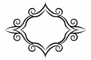 Elegant Frame Design with White Background, Illustration, Cartoons, Clipart, Line Art, Elegant frame design with white background, perfect for illustrations, cartoons, clipart, and line art vector