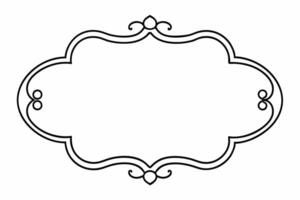 Elegant Frame Design with White Background, Illustration, Cartoons, Clipart, Line Art, Elegant frame design with white background, perfect for illustrations, cartoons, clipart, and line art vector