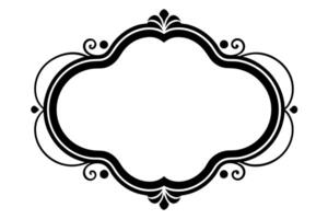 Elegant Frame Design with White Background, Illustration, Cartoons, Clipart, Line Art, Elegant frame design with white background, perfect for illustrations, cartoons, clipart, and line art vector