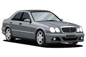 Mercedes Benz C Class Car Illustration White Background, Cartoons, Clipart And Line Art, Mercedes Benz C Class illustration on white background, perfect for various designs vector