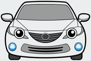Toyota Camry Car Illustration, Cartoon, Clipart, and Line Art Design on White Background, Toyota Camry illustration with cartoon and line art on white background vector