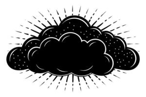 Cloud with White Background Illustration, Cartoon, Clipart, and Line Art Design, Cloud illustration, cartoon, clipart, and line art with a white background vector