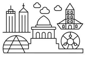 White Background Icons Illustration Cartoons, Clipart, and Line Art Designs, White background icons illustrations including cartoons, clipart, and line art designs vector