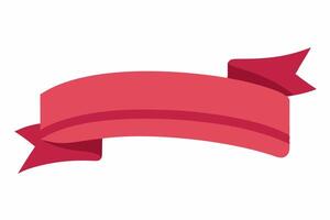 Elegant Ribbon with White Background Illustration, Cartoons, Clipart, and Line Art Design, Elegant ribbon design in various styles on a white background, perfect for any digital project. vector