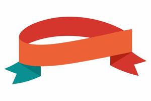 Elegant Ribbon with White Background Illustration, Cartoons, Clipart, and Line Art Design, Elegant ribbon design in various styles on a white background, perfect for any digital project. vector