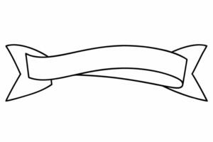 Elegant Ribbon with White Background Illustration, Cartoons, Clipart, and Line Art Design, Elegant ribbon design in various styles on a white background, perfect for any digital project. vector