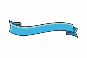 Elegant Ribbon with White Background Illustration, Cartoons, Clipart, and Line Art Design, Elegant ribbon design in various styles on a white background, perfect for any digital project. vector