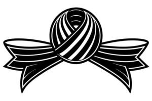 Elegant Ribbon with White Background Illustration, Cartoons, Clipart, and Line Art Design, Elegant ribbon design in various styles on a white background, perfect for any digital project. vector