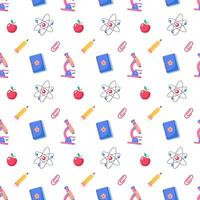 seamless pattern for back to school season, seamless pattern for school season vector