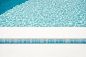 Blue Water Ripple in the Pool photo