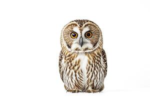 Barred Owl with Intense Gaze photo