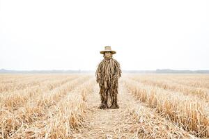 Scarecrow Standing in a Field photo