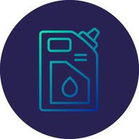 Lubricant Line Circle Gradient Icon Design vector