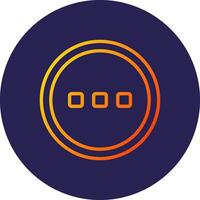 More Line Circle Gradient Icon Design vector