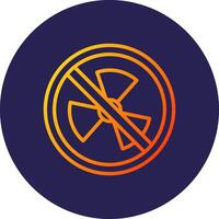 Radiactive Line Circle Gradient Icon Design vector