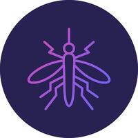 Mosquito Line Circle Gradient Icon Design vector