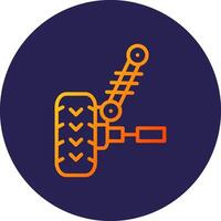 Car Suspension Line Circle Gradient Icon Design vector
