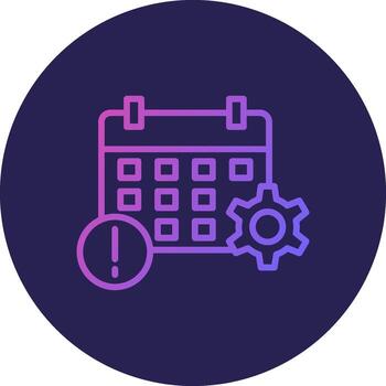 Event Information Line Circle Gradient Icon Design vector