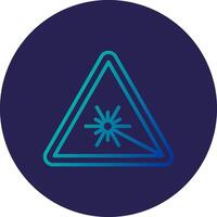 Laser Line Circle Gradient Icon Design vector
