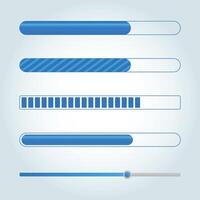 Progress Bars Horizontal vector