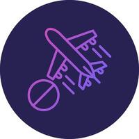 Cancelled Line Circle Gradient Icon Design vector