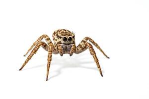 Jumping Spider on White Background photo