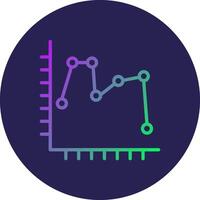 Line Circle Gradient Graph Line Circle Gradient Icon Design vector