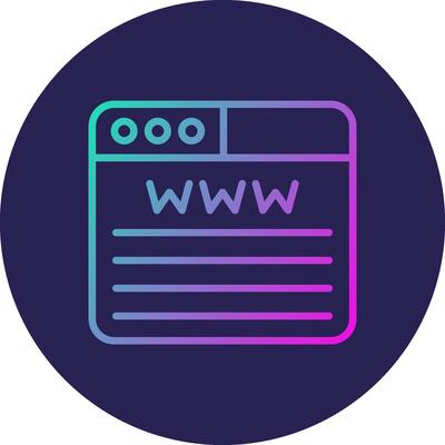 Www Line Circle Gradient Icon Design